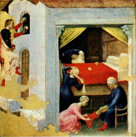 GELDER, Aert de Quaratesi Altarpiece: St. Nicholas and three poor maidens sg Spain oil painting art